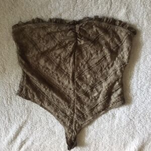 Fashion Nova Brown Bodysuit